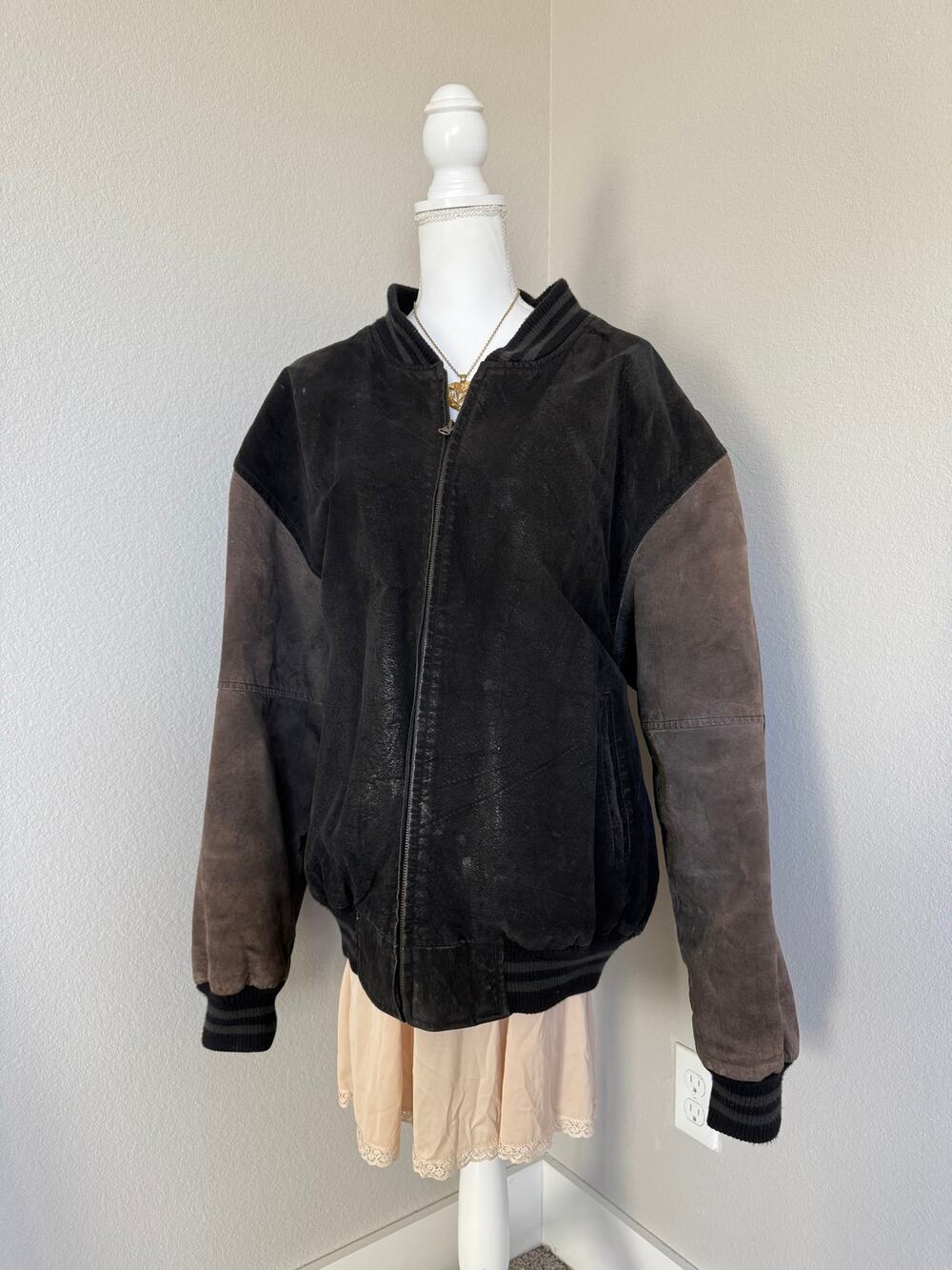 Vintage genuine Leather Varsity Jacket